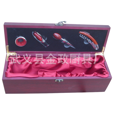 【金政酒具批發(fā)供應(yīng)時尚優(yōu)質(zhì)JZ102紅酒盒子(圖)】價格,廠家,圖片,酒類包裝,武義縣金政廚具廠-