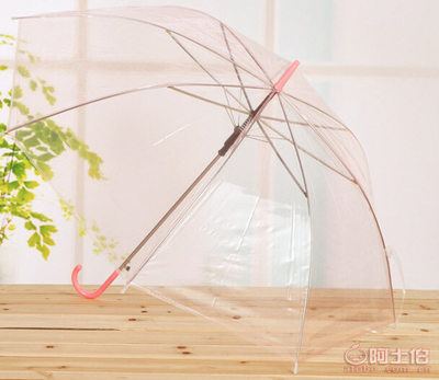 唯愛廠家批發彩色透明雨傘 個性定制，品質保障